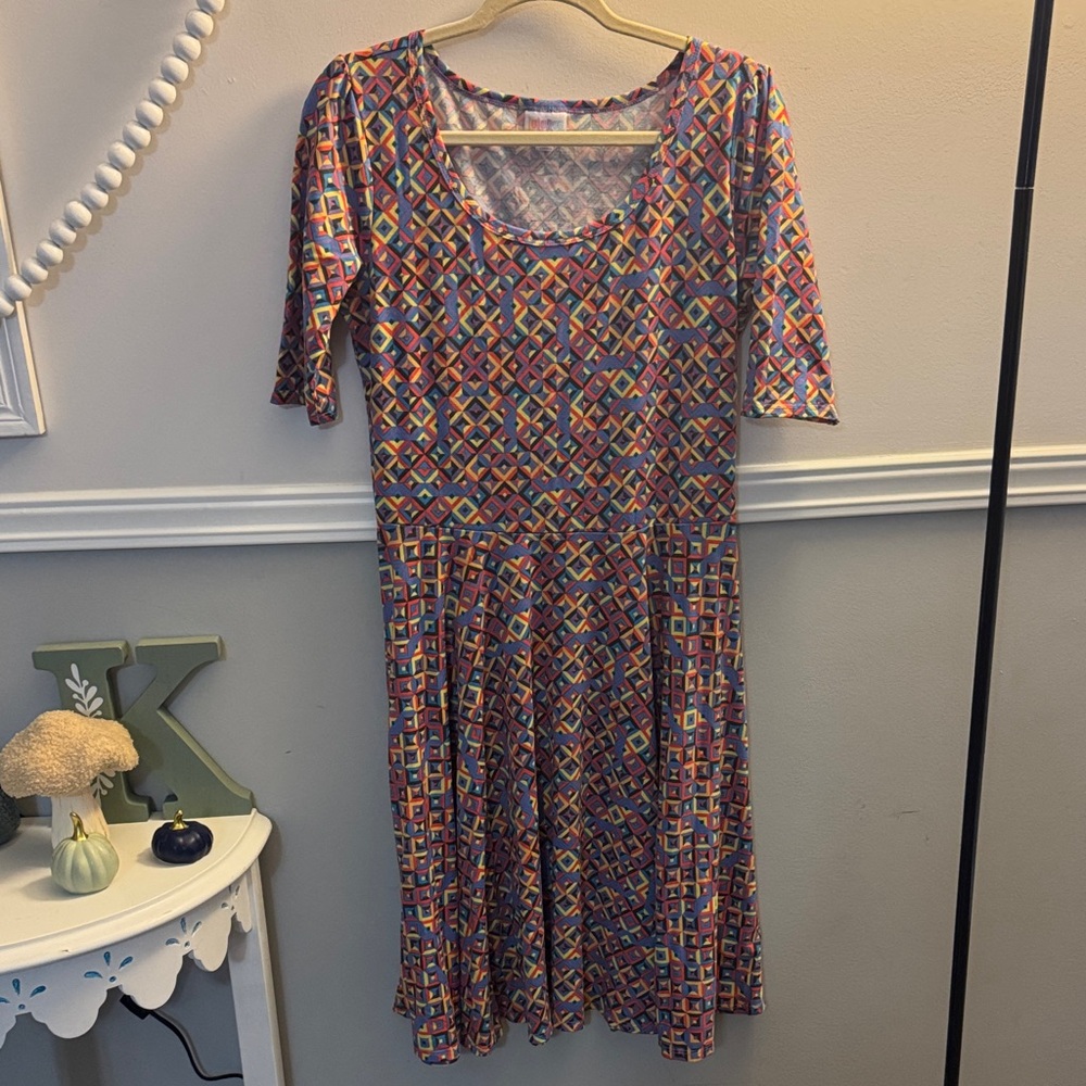 LulaRoe Geometric Pattern Dress